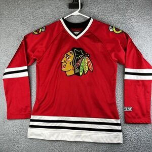 CCM Women's Chicago Blackhawks Jersey For Her Pour Elle‎ Small L/S